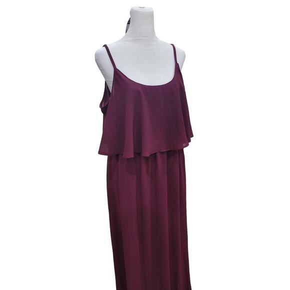 NEW Show Me Your MuMu Women's Caitlin Ruffle Maxi‎ Dress Size Large - Picture 4 of 15